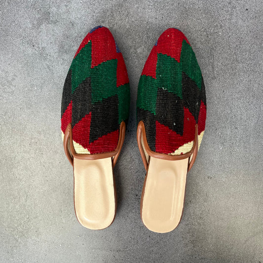 Babucha kelim 40 roja verde