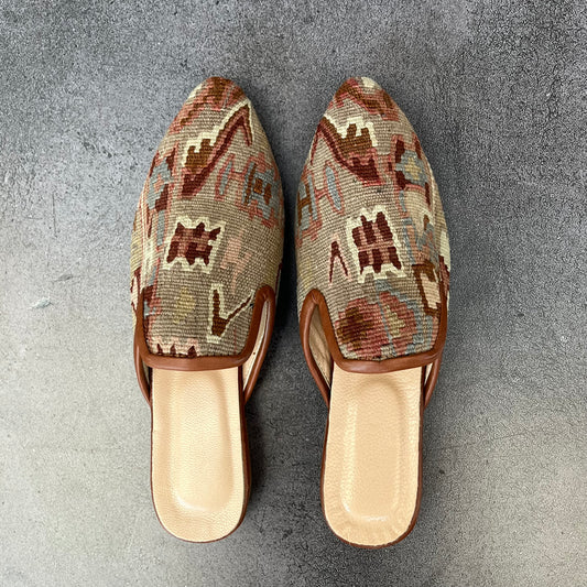 Babucha kelim tierra nude 38