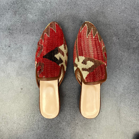 Babucha kelim tierra roja 39