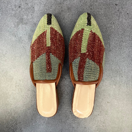 Babucha kelim tierras verde 39