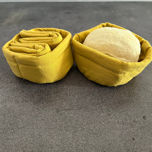 Set 4 paneras individuales mostaza