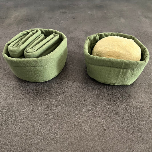 Set 4 paneras individuales verde