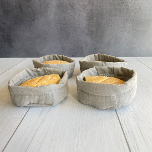 Set 4 paneras individuales gris