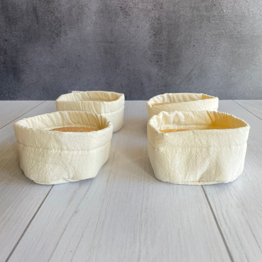 Set 4 paneras individuales crudas