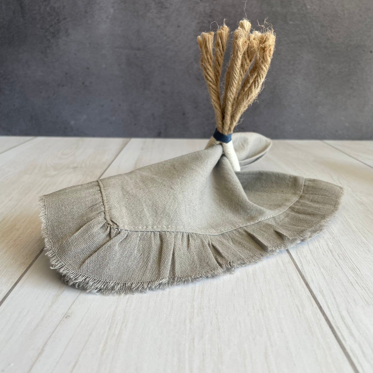 Set 4 servilletas vuelos gris topo