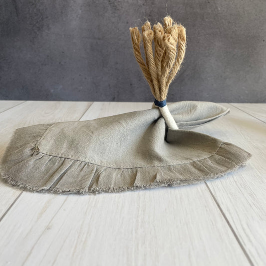 Set 4 servilletas vuelos gris topo