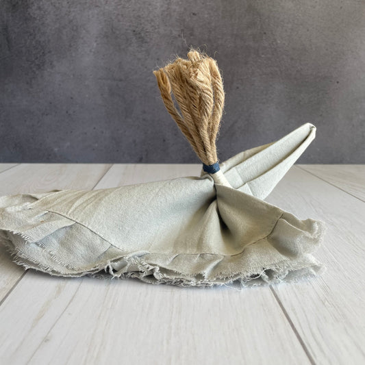 Set 4 servilletas vuelos gris cemento