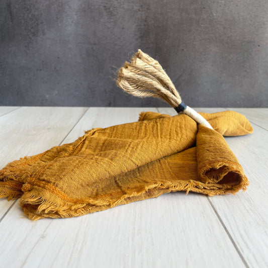 Servilleta de gasa mostaza