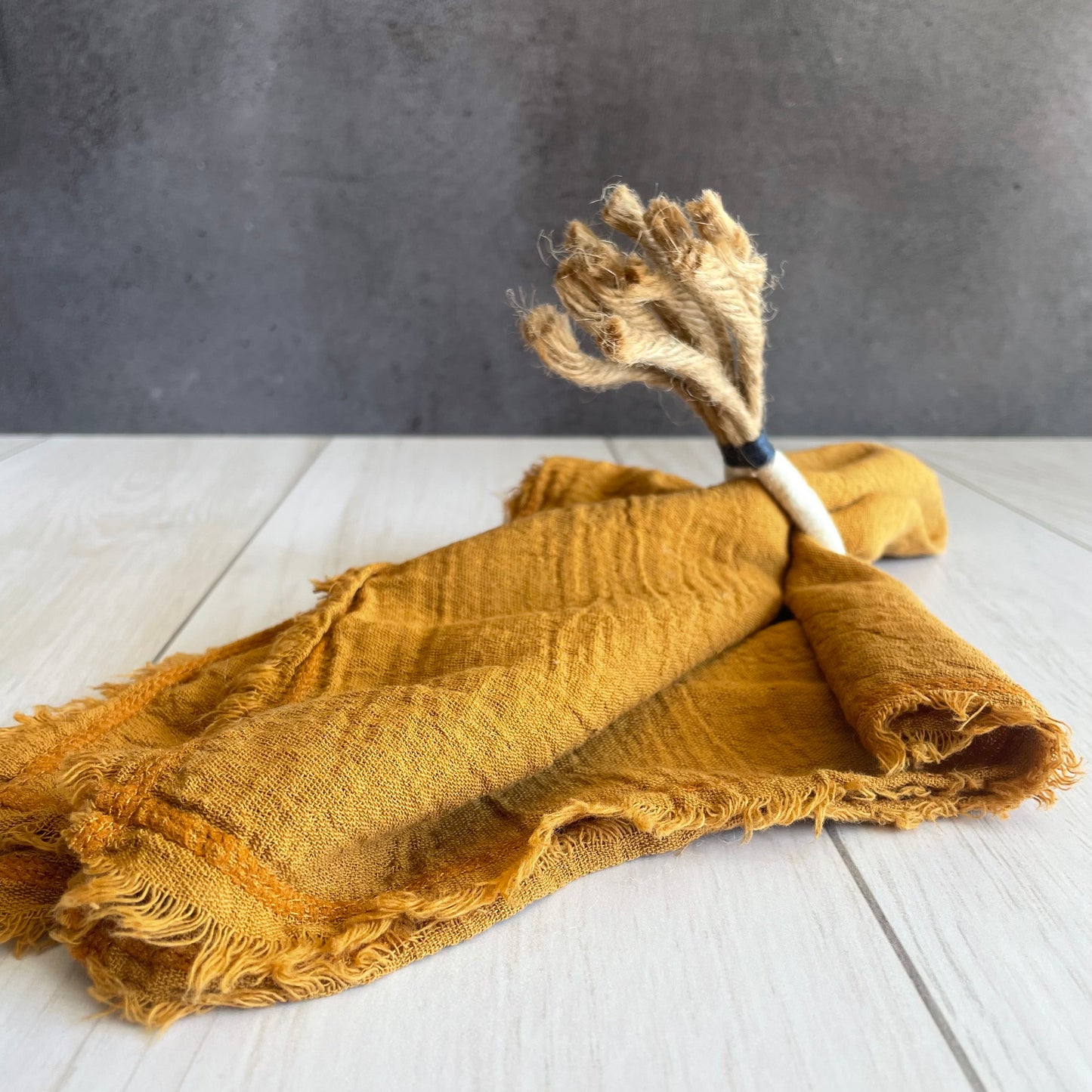 Servilleta de gasa mostaza