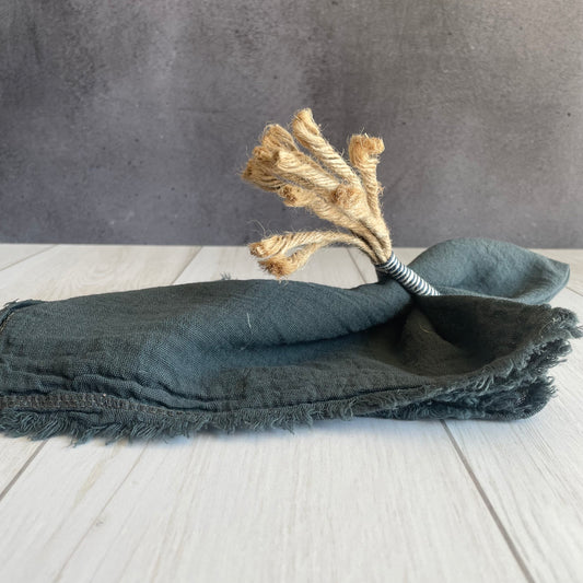 Servilleta de gasa azul