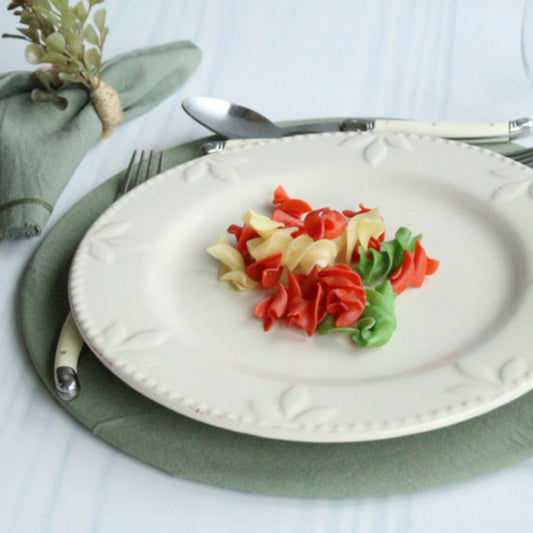 Plato base algodón verde