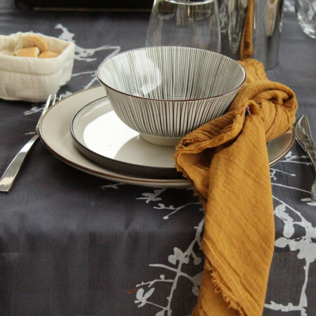 Plato de postre blanco