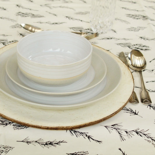 Mantel de gabardina ramas