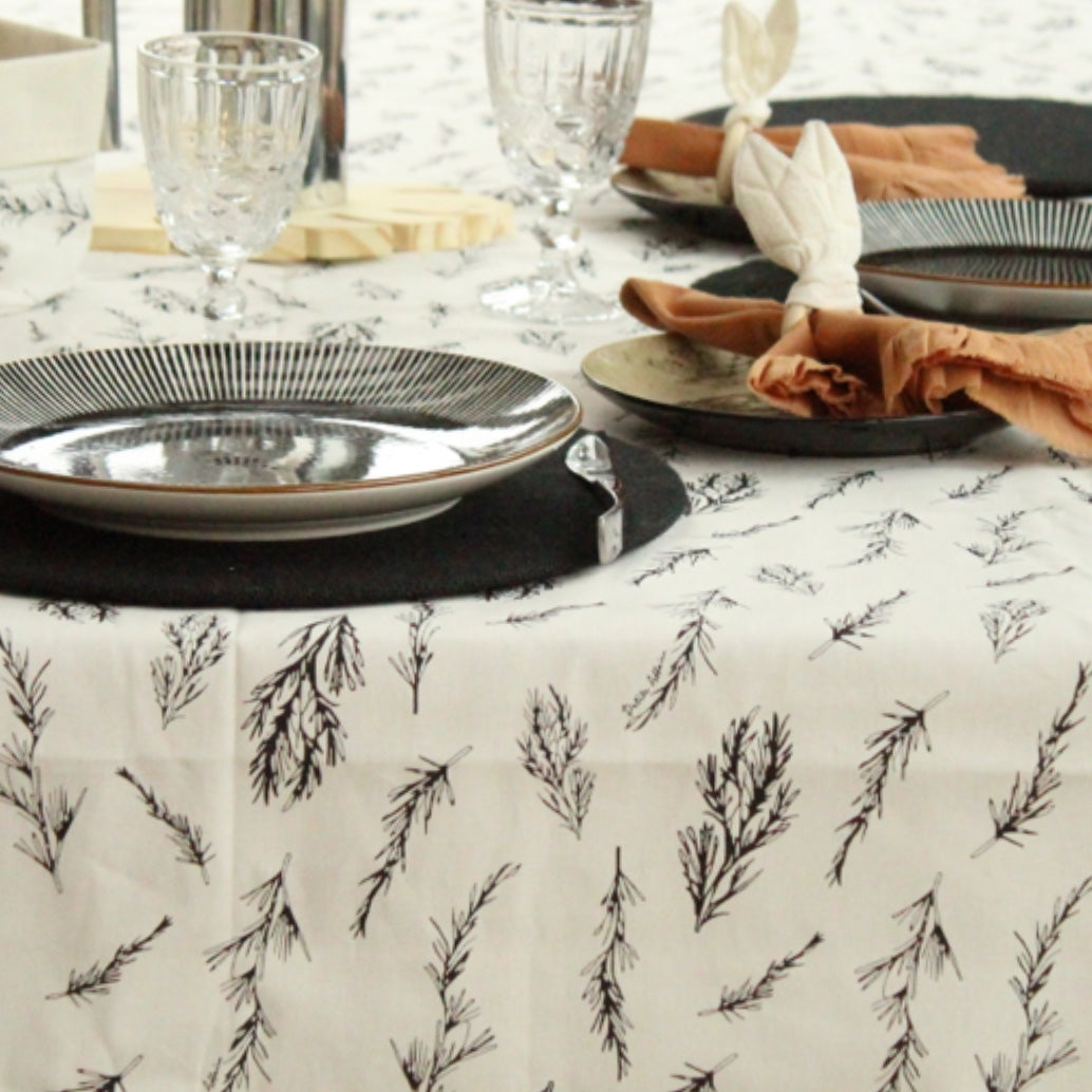 Mantel de gabardina ramas