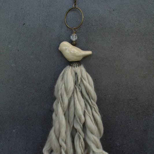 Borla pajarito gris